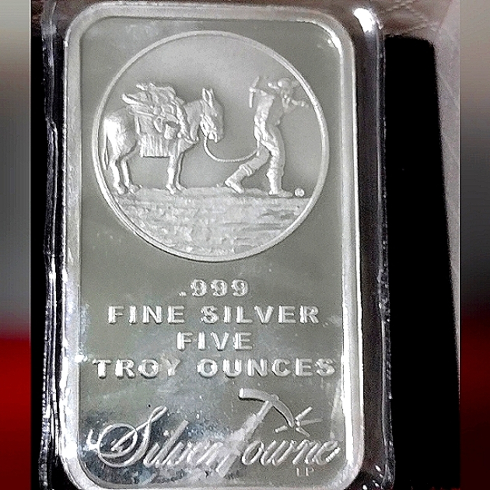999🥈 Silver 5 Ounces Ignot from Silvertown NWT - Picture 4 of 9